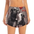 thumbnail image 2 of Salouo Heart Guinea Pig Couple Print Women's 2 in 1 Running Shorts Double-Layer Shorts Athletic Workout Gym Yoga Shorts Running Shorts for Women-Medium, 2 of 7