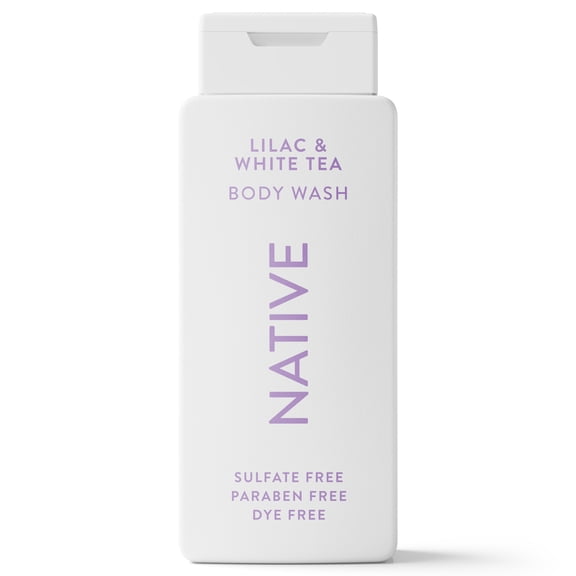 Native Body Wash, Lilac & White Tea, Sulfate Free, for Women & Men, 18 fl oz