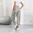 thumbnail image 5 of Women Joggers Sweatpants Casual Print Lounge Pants Trousers with Pockets Dark Gray 3XL, 5 of 5