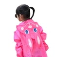 thumbnail image 3 of JDEFEG Raincoat for Girls 7-8 Girls Rain Rainwear Waterproof Toddler Boys Raincoat Jacket Long Hooded Cartoon Boys Coat&Jacket Girl Rain Coat 14 Polyster Pink One Size, 3 of 3