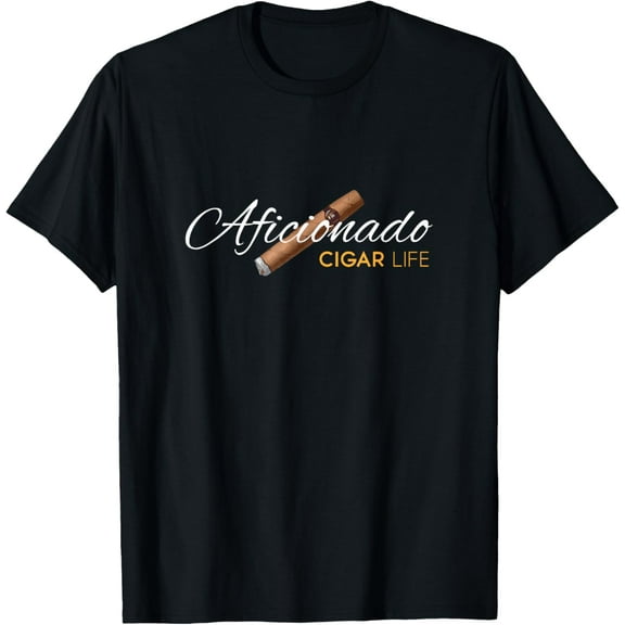 t-shirt Cigar Aficionado. Cigar Life T-Shirt mens,black,women,funny,journey,Crew Neck, Short Sleeve,custom clothing patterns.gift