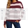 thumbnail image 3 of Zeijnsda Womens Winter Sweaters Thicken Warm Striped Sweaters Crew Neck Knit Pullover Sweaters for Women, 3 of 7