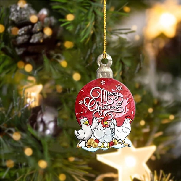 Christmas Tree Ornament 2024 Christmas Ornament 2024 2D Acrylic Christmas Pendant Hanging Ornaments For For Christmas Tree Holidays Party Car Home Decor