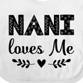 thumbnail image 4 of Inktastic Nani Loves Me Baby Clothes Girls Baby Bib, 4 of 4