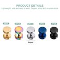 thumbnail image 2 of Pendientes Barbell Antialergicos Acero Inoxidable Medidas 6mm, 8mm, Varios Colores MFZFUKR BST3036148-1, 2 of 5