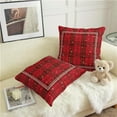 thumbnail image 4 of Christmas Checkered Pillow Covers Red Black Xmas Buffalo Plaid Throw Pillow Covers 18x18 Set of 2 Winter Tartan Snowflakes Pillow Case Cushion Case for Holiday Decor Couch Sofa, 4 of 6