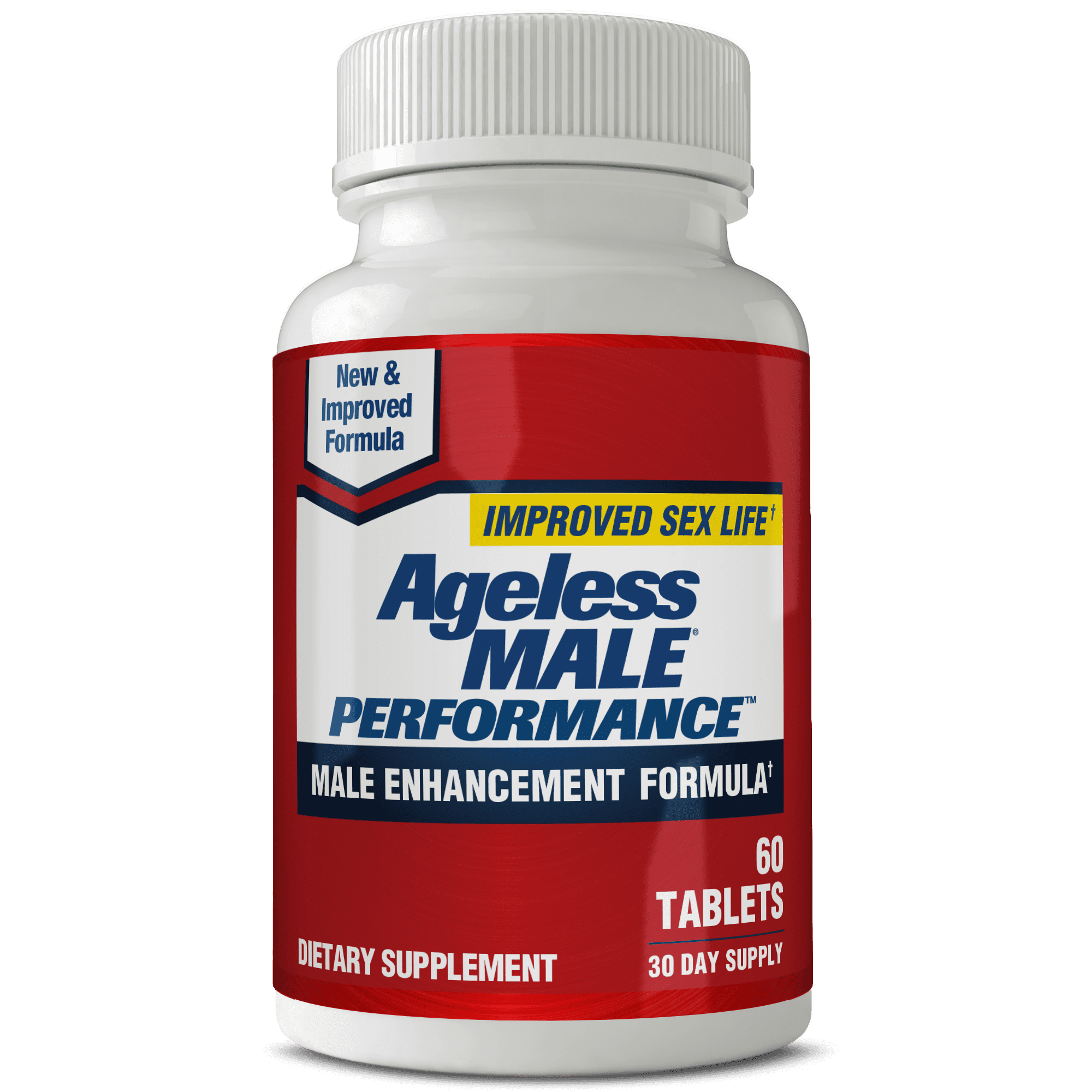 Ageless Male Performance Nitric Oxide Booster, Blood Circulation, Sexual Health Supplement, 60 Count