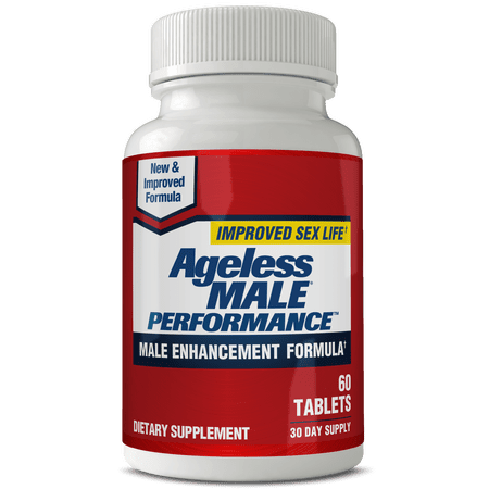 Ageless Male Performance Nitric Oxide Booster, Blood Circulation, Sexual Health Supplement, 60 Count