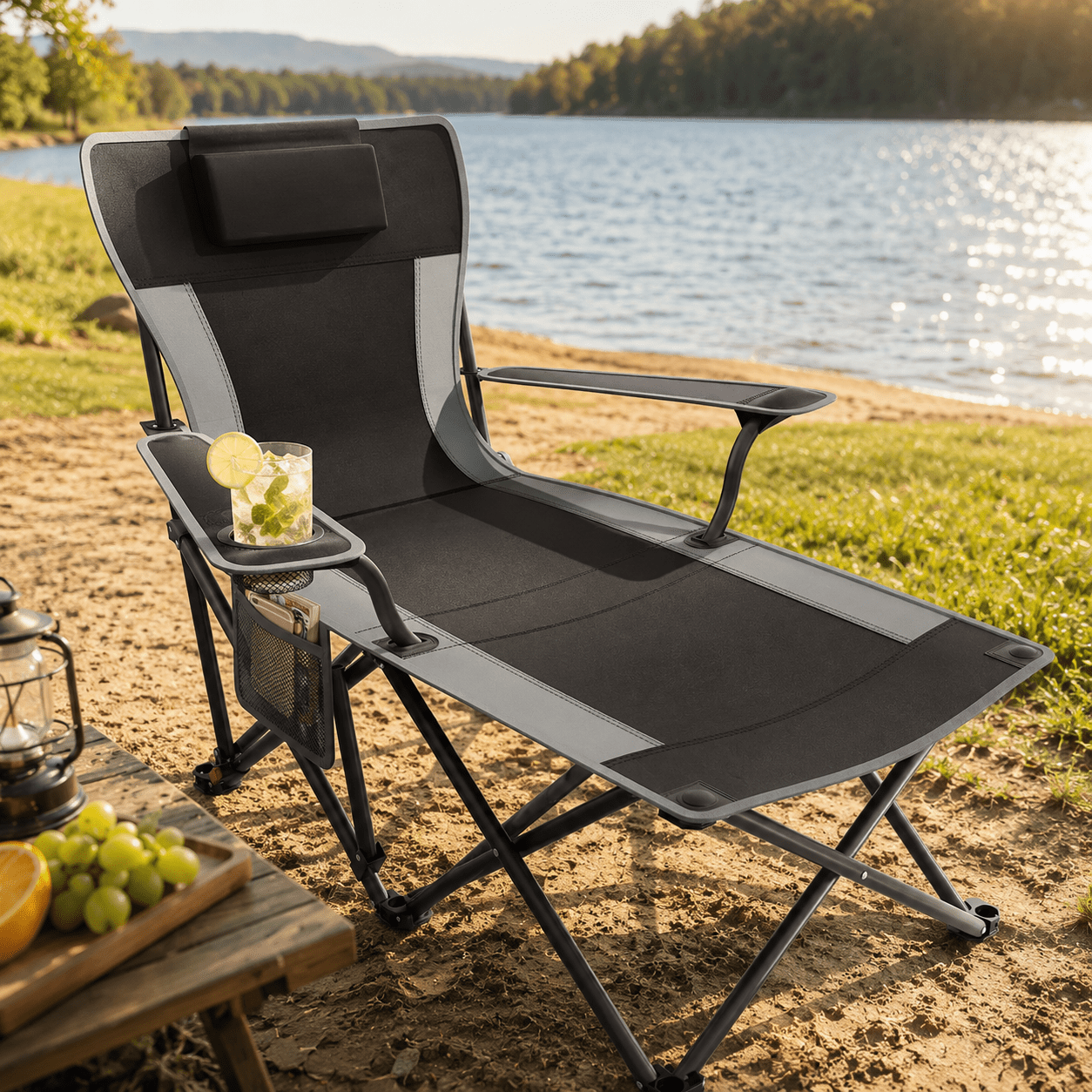 Coleman Patio Weather-Resistant Adult Sling Chair with Drink