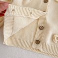 thumbnail image 4 of ZyeKqe Newborn Baby Girls Cardigans Long Sleeve Sweaters Button down Crewneck Knitwear Coat Outwear Fall Winter Clothes, 4 of 9