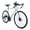 Silver, variant on Hybrid Bike 16 Speed Disc Brake 700C Road Bike City Bicycle for Men Women, White Cream