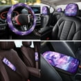 thumbnail image 4 of HUIACONG Dolphin Seat Covers for Cars for Women Full Set Cute Car Accessories 14 Pcs Including Steering Wheel Cover Seat Belt Covers Arm Rest Cover Coasters Headrest Cover Keychain Universal Fit, 4 of 8