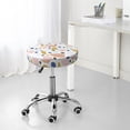 thumbnail image 4 of Uemuo Geometric Spots Pattern Round Bar Stool Seat Covers Washable Stool Cushion Slipcover Elastic Bar Chair Covers-12 inch, 4 of 7