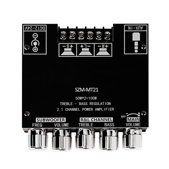 2.1 Channel Subwoofer Digital Power Amplifier Board Bluetooth-compatible DC12V-24V Stereo Amplifier
