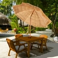 thumbnail image 2 of Costway 6.5 FT Thatched Beach Umbrella Tilt Tiki Hawaiian Patio Portable, 2 of 11