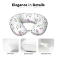 thumbnail image 4 of Daiia Watercolor Wildflower Pattern Travel Pillow 100% Pure Memory Foam Travel Neck Pillow, Airplane Pillow U-Shaped Neck Pillow Ergonomic Travel Pillow, 4 of 8