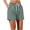 🔥 Army Green, variant on USSUMA Womens Quick-Dry Breathable Running Shorts Three-Inch To Four-Inch Inseam Lightweight Elastic Waist Pocketed Design for Marathon Training Gym Basketball and Outdoor Fitness, Running