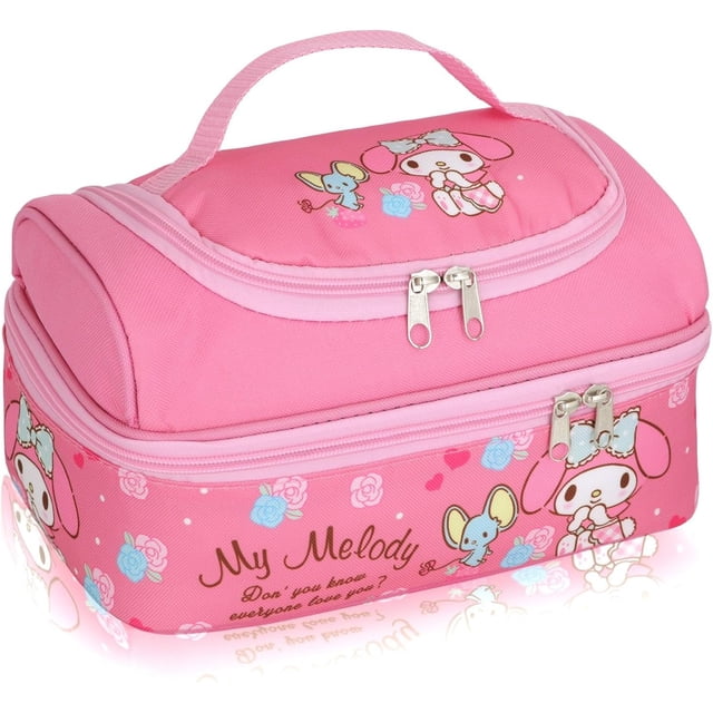 Melody Lunch Bag for Man Woman Leakproof Lunch Box Large Compartment Lunch Container Tote for Work Travel Pink