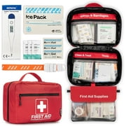 RHINO RESCUE 240 Piece All-Purpose First Aid Kit, Home & Office Professional Medical Supplies, Ideal for Emergency, School, Business