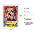 thumbnail image 2 of The Secret Fury (Fureur Secréte) - Starring Claudette Colbert Robert Ryan - Vintage Belgium Film Noir Movie Poster c.1950 - Master Art Print (Unframed) 13in x 19in, 2 of 4