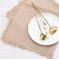 thumbnail image 2 of Ksopiavobs Handmade Cloth Napkins Bulk 18"x18" Cotton Linen Dinner Napkins Rustic Cheesecloth Table Napkins for Wedding Party Baby Shower Set of 4 Nude, 2 of 5