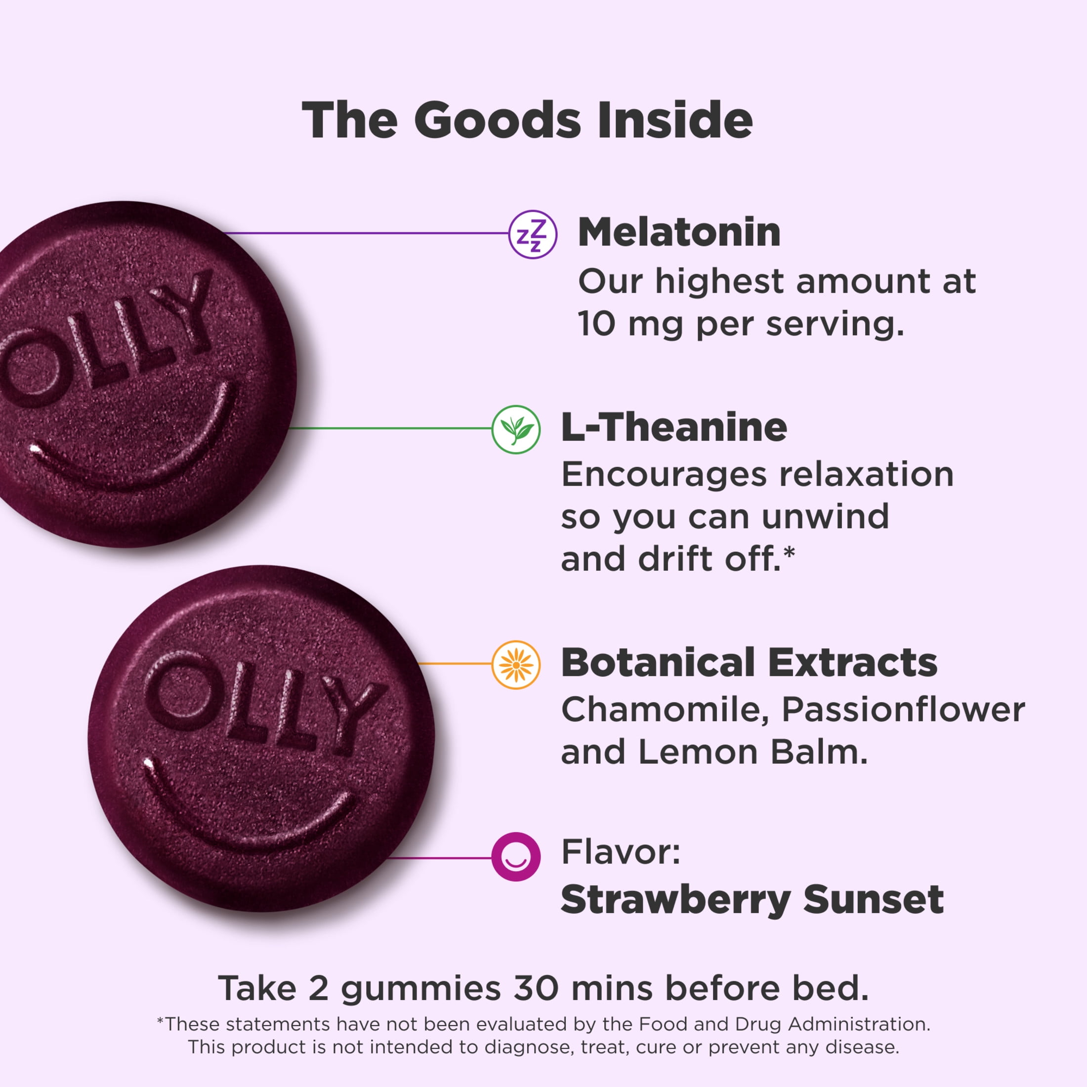 (3 pack) OLLY Max Sleep Gummies for Adults, 10 mg Melatonin - 50 Count, Strawberry Sunset Flavor