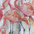 thumbnail image 5 of Orinice Tropical Pink Flamingo Shower Curtain for Bathroom 48x72 Inch Decorative Bath Curtain Waterproof Polyester Fabric Shower Curtains Set Machine Washable with 12 Plastic Hooks 69x72, 5 of 7