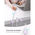 thumbnail image 6 of JOYROOM 6 Pack Magnetic Cable Clips Cord Holder, Under Desk Cable Management Organizer, Purple, 6 of 7