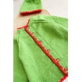 thumbnail image 3 of Woonie Handmade Full Sleeves Front Openable Cardigan With Cap-Green, 3 of 4