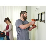 BLACK+DECKER LDX120PK 20V MAX* Lithium Ion Drill-Driver and 66-Piece Project Kit