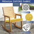thumbnail image 3 of Outdoor Chair Cushions 19 X 19 Inch Water Resistant Patio With Tie Color Fastness Thick Seat Cushion For Garden Lawn Furniture Yellow Set Of 2, 3 of 7