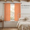 thumbnail image 3 of Bohemia Flowers Sheer Curtains 63 Inch Length 2 Panels Set, Vintage Country Floral Plants Orange Voile Window Treatment Rod Pocket Curtains Sheers Drapes for Bedroom/Living Room/Kitchen 52x"63"x2, 3 of 8