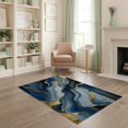 thumbnail image 2 of ODIKA 4'x6' Luxurious Textured Wave Design Washable Area Rug Non-Slip, Chair-Friendly, Flatwoven for Home Office, Under Desk, 2 of 7
