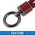 thumbnail image 3 of GUANGHUI Car Keychain Universal Key Chain with Ring for Key Fobs for Home for Women Faux Leather Dark Green, 3 of 6