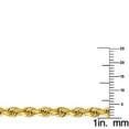 thumbnail image 2 of Dimaya Fine Jewelry 14K Yellow Gold 4-mm Diamond-Cut Solid Rope Chain, 2 of 3