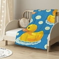 thumbnail image 2 of nygtbtfer Cute Duck Flannel Blanket, All Season Soft Cozy Plush Bed Throw fit Bedroom Living Room Sofa Couch Bedding Office Cinema Farmhouse Beach Yoga Travel  White, 2 of 6