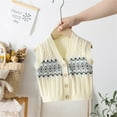 thumbnail image 2 of YuYuBao Toddler Boys Sweater Vest Knitted Soft V Neck Sleveeless Spring Warm Kids Boys Vests Clothes, 2 of 3