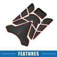 thumbnail image 5 of Universal 3D Motorcycle Gas Tank Decal 7.68''x5.63'' Fuel Oil Gas Tank Pad Protector Sticker Black Red, 5 of 6