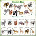 thumbnail image 2 of Pancarta de cumpleaños, animales de safari, temática de jungla, suministros para fiestas, 2 of 9