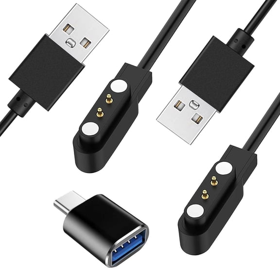 Gloryfit Smart Watch Charger, 4mm Magnetic USB Charging Cable for Gloryfit Smart Watches with ROHS/CE Certification (Pin spacing 4mm)