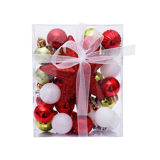 30 bolas de Navidad: decoración de bolas de árbol de Navidad irrompibles para decoración del banquete de boda de Navidad