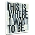 thumbnail image 2 of Tangletown Fine Art 'This is Where' by Michael Mullan Textual Art on Wrapped Canvas, 2 of 2