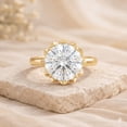 thumbnail image 4 of Rosec Jewels Lab Created Diamond Engagement Ring 5 Carat - IGI Certified (E-VS1 Quality) - Big Diamond Ring for Women, 10K Yellow Gold, US 7.00, 4 of 8