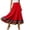 Red, variant on Women's Tennis Skirts Summer Women’s Bohemian Flowy Mexican Skirt Elastic Waist Summer Casual Wear Green 3XL