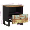 thumbnail image 4 of vidaXL Bedside Cabinets 2 pcs Solid Wood Reclaimed&Engineered Wood, 4 of 5