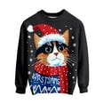 thumbnail image 5 of Wdgfv Unisex Kids Girls Boys Christmas Sweater Animals 3D Graphic Funny Long Sleeve Crewneck Holiday Pullover Sweatshirt Black 5-6 Years, 5 of 5
