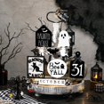 thumbnail image 2 of Juego de decoración para bandejas de Halloween Umigy, 15 unidades, diseño de murciélago fantasma de madera, 2 of 7