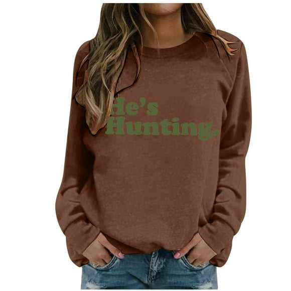 Womens Fashion Casual Long Sleeve Crew Neck Sweatshirts Printed Pullover Hoodless Sweatshirts Top Ladies Hoodies Pullover Sweatshirt Dressy Sweatshirt Women Baggy Sweat Shirts Women Blank Oversized