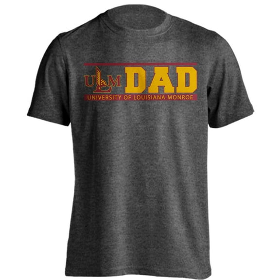 University of Louisiana Monroe Warhawks Dad Proud Parent Short Sleeve T-Shirt
