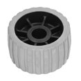 thumbnail image 1 of Ribbed Wobble Roller 3in Wide 5in OD Grey ABS Rubber High Strength for Boats Yachts Trailers, 1 of 9